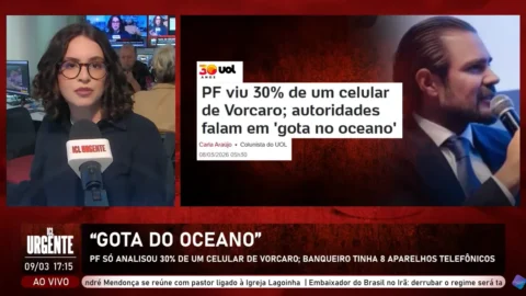 A Polícia Federal prendeu mais três celulares do ex-banqueiro