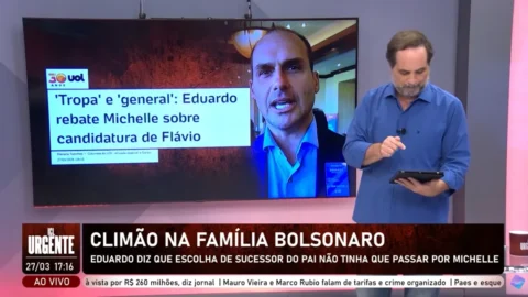 Eduardo Bolsonaro criticou a postura de Michelle em relação às movimentações políticas
