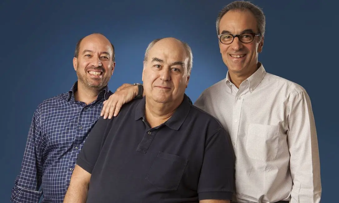 Da esquerda para a direita, José Roberto Marinho, Roberto Irineu Marinho e João Roberto Marinho, o Conselho de Administração do Grupo Globo, maior conglomerado de mídia da América Latina. Foto: Tomás Arthuzzi / Grupo Globo