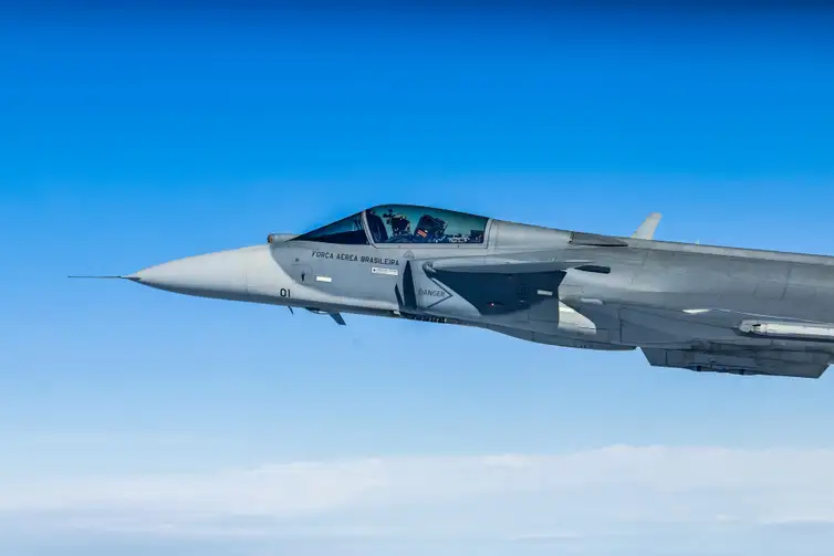 Apresentação do primeiro Caça F-39E Gripen montado no Brasil - Ricardo Stuckert/PR