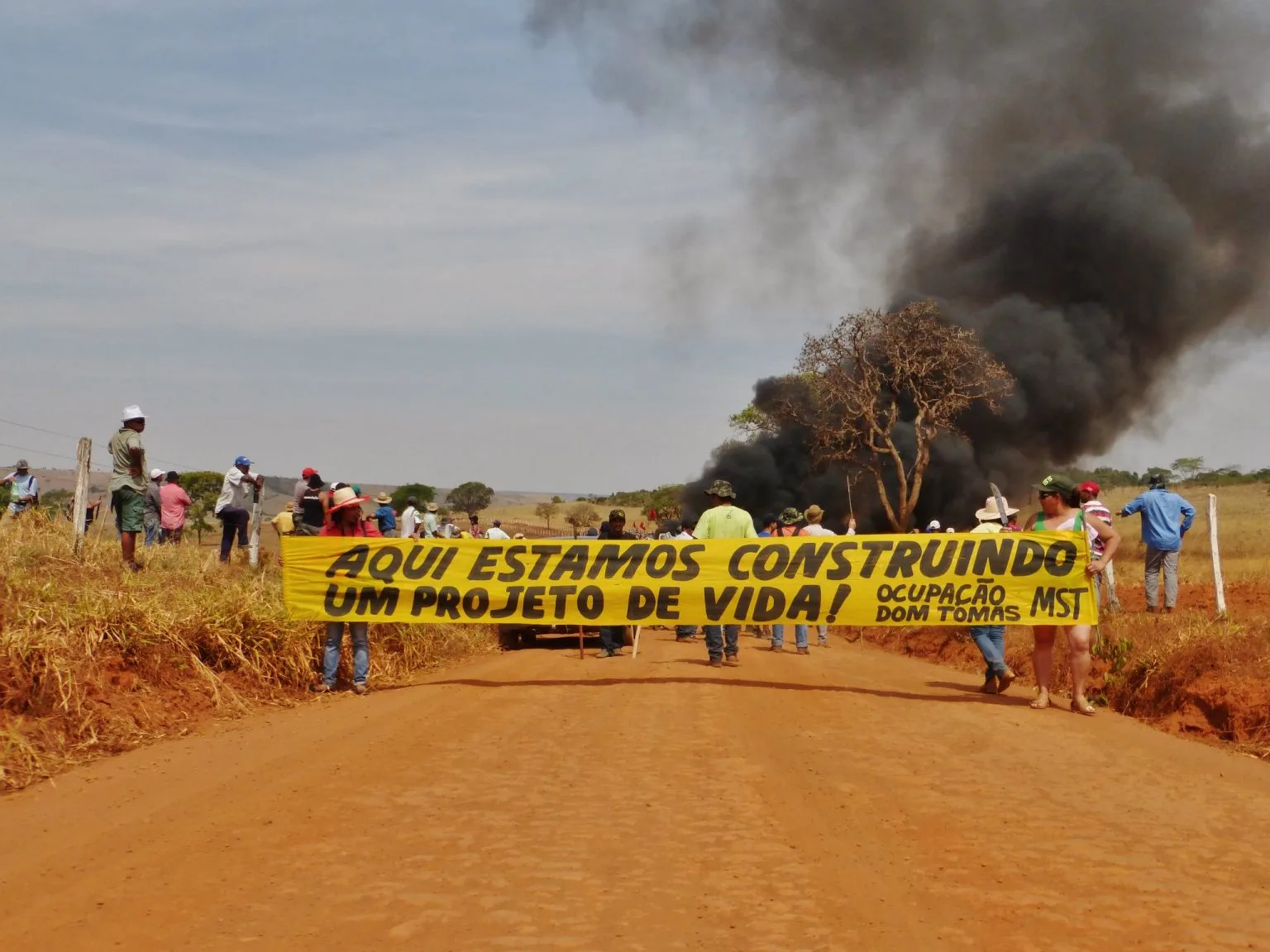 Acampamento foi batizado em homenagem ao bispo emérito de Goiás Dom Tomás Balduíno, um dos fundadores da Comissão Pastoral da Terra (CPT)