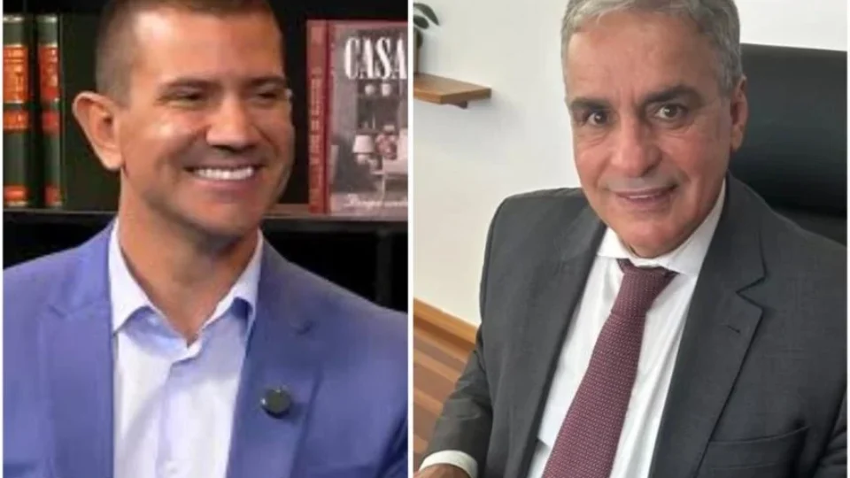 Chão da Alerj riscado para novo governador: de um lado, Ruas (PL); de outro, Ceciliano (PT)