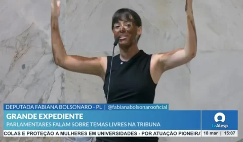 Deputados pedem cassação de Fabiana Bolsonaro por blackface na Alesp