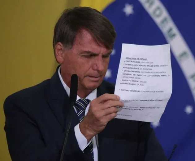 Na foto, o ex-presidente Jair Bolsonaro, em 2022, falando sobre censura das redes sociais. Foto: Rafaela Felicciano/Metrópoles