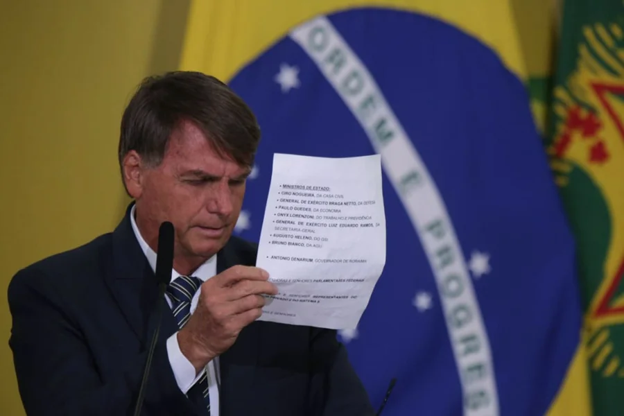 Em 2022, o ex-presidente Jair Bolsonaro falou sobre censura &agrave;s redes sociais ap&oacute;s o bloqueio do aplicativo Telegram no Brasil.