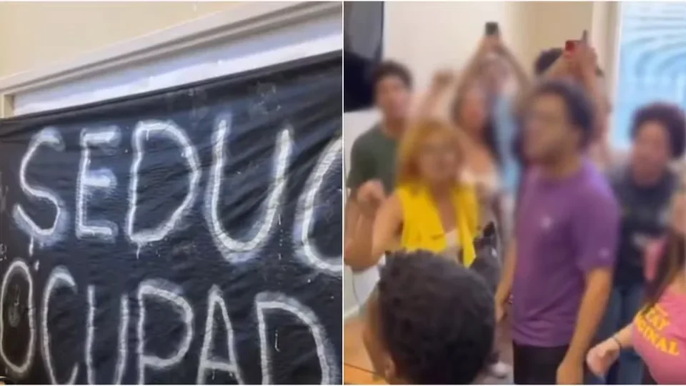 PM retira estudantes à força da Secretaria de Educação de SP durante a madrugada