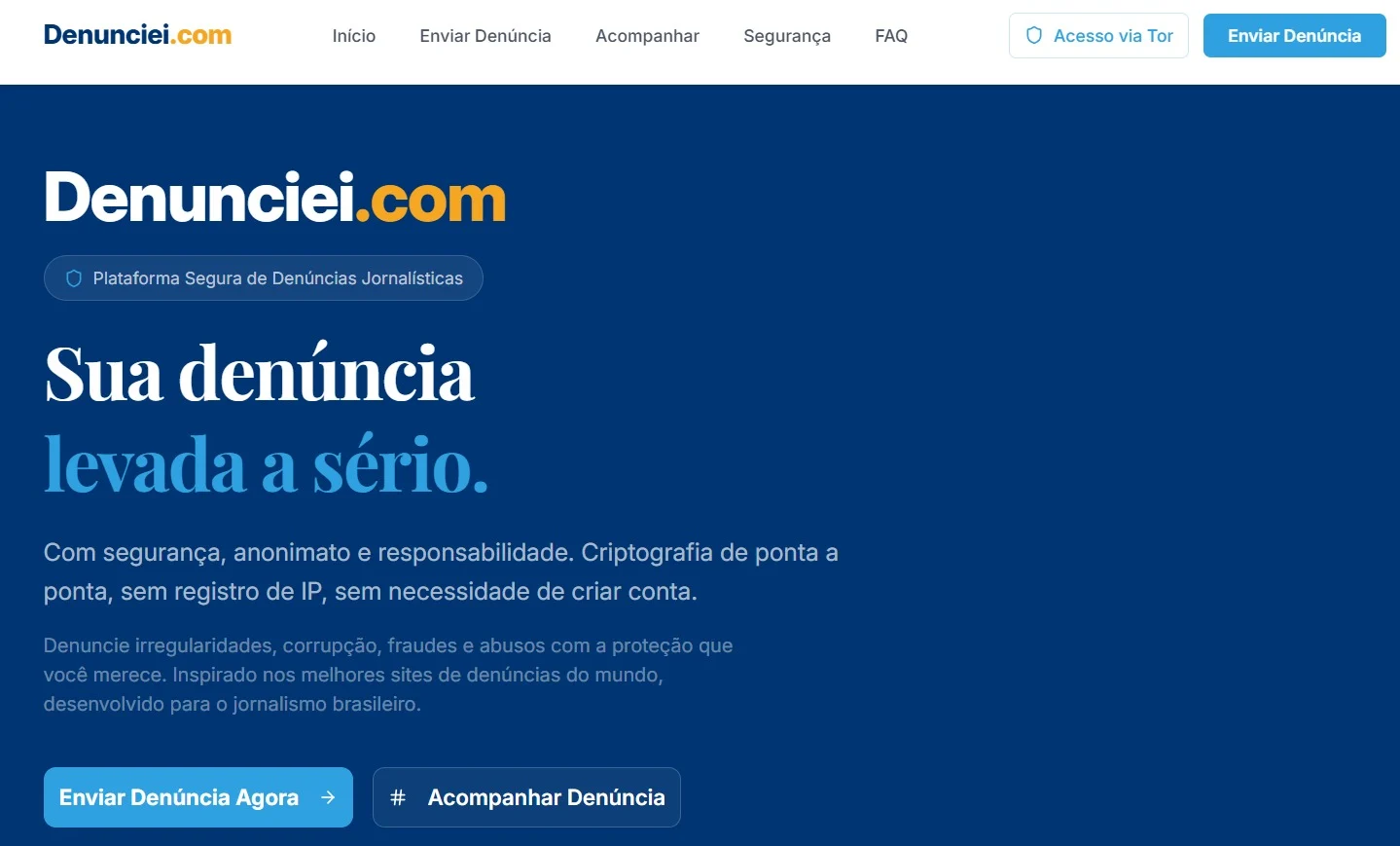 Site 'denunciei.com'