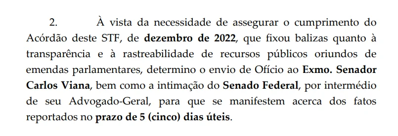 Dino questiona presidente da CPMI do INSS por repasses para a Lagoinha