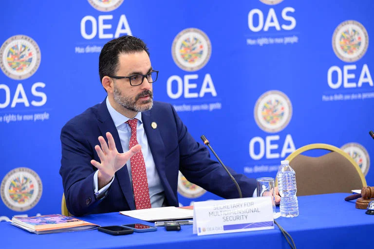 Secretário de Segurança Multidimensional da OEA (Organização dos Estados Americanos), Ivan Marques, durante evento - Juan Manuel Herrera/Divulgação OEA