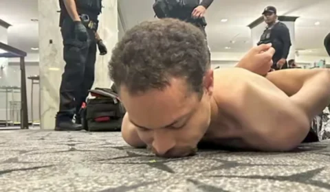 Trump divulga vídeo do momento em que invasor do evento é alvejado e preso; veja