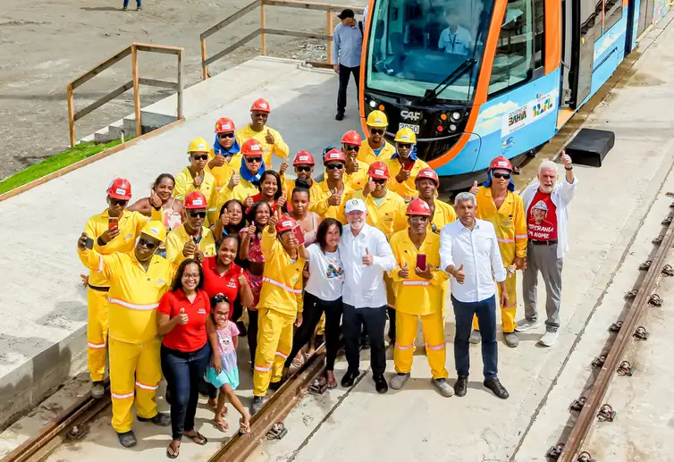 Presidente da República, Luiz Inácio Lula da Silva, durante entregas do Novo PAC na área de mobilidade urbana em Salvador - Ricardo Stuckert / PR