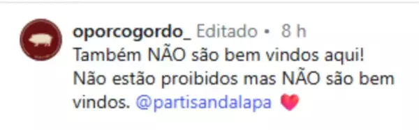 Restaurante no RJ é multado por postar que cidadãos de Israel ‘não são bem-vindos’