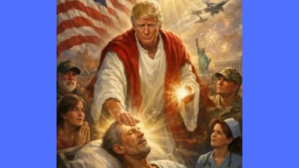 Trump mostra imagem em que aparece como Jesus e ataca papa: ‘Péssimo em política externa’