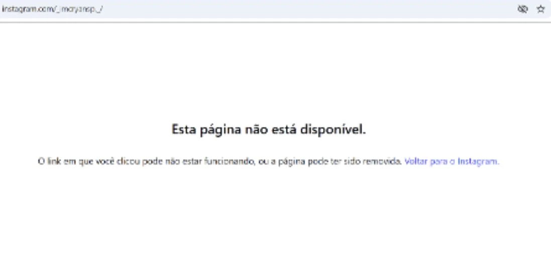 16.abril.2026 - Conta do Instagram do MC Ryan é derrubadaImagem: Reprodução/Instagram