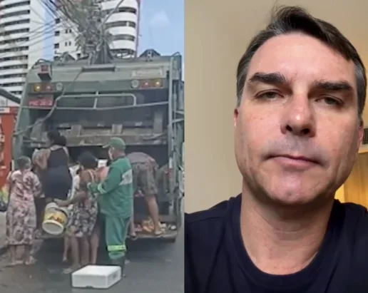 Ao criticar Lula, Flávio Bolsonaro usa vídeo de pessoas catando comida no governo do pai
