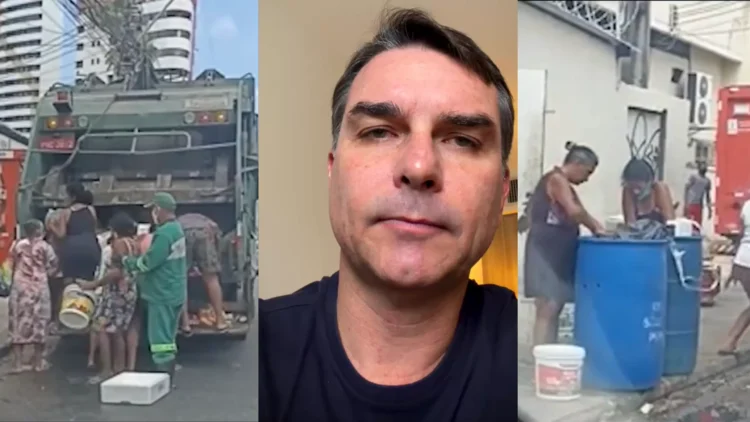 Ao criticar Lula, Flávio Bolsonaro usa vídeo de pessoas catando comida no governo do pai