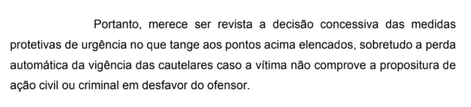Trecho da análise do Ministério Público em 24 de julho.