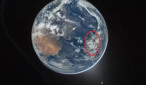 Brasil aparece em primeira imagem da Terra registrada pela missão Artemis 2