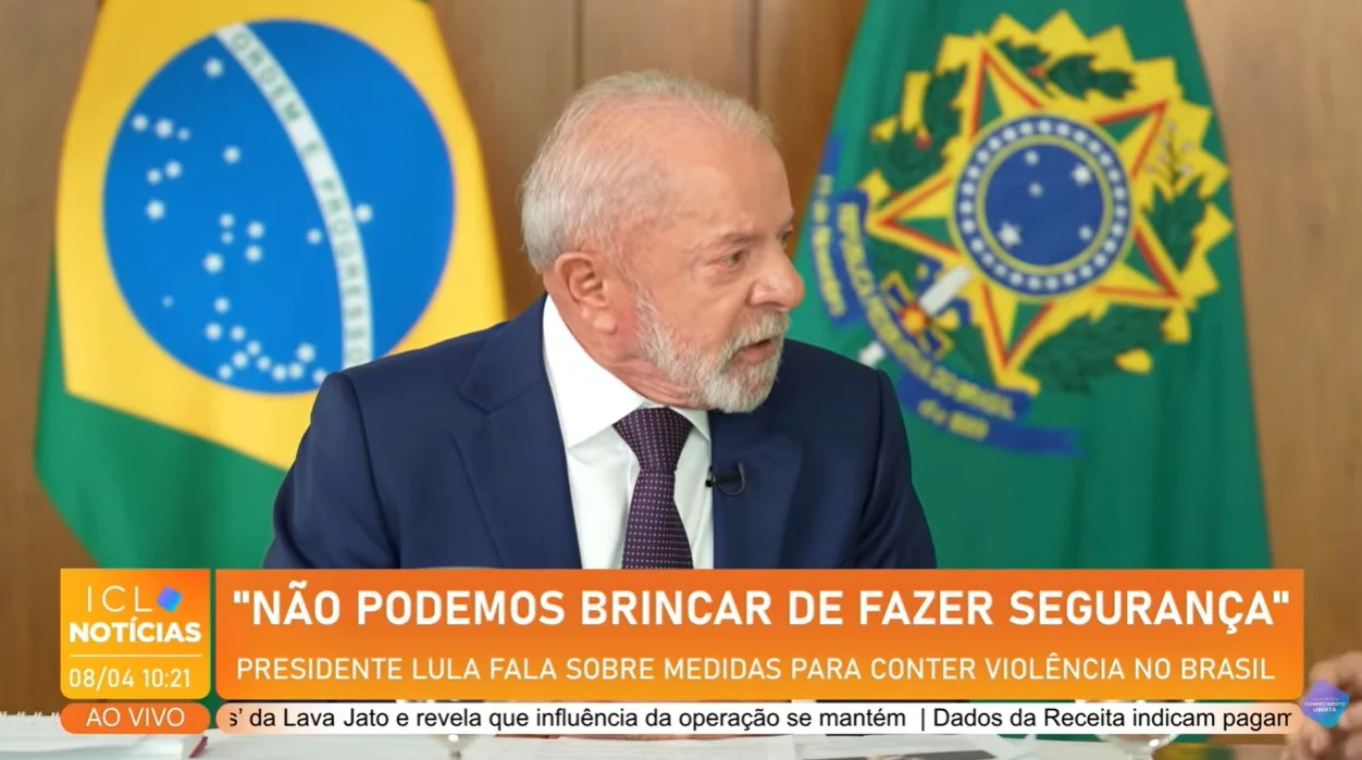 Lula em entrevista ao ICL Notícias.