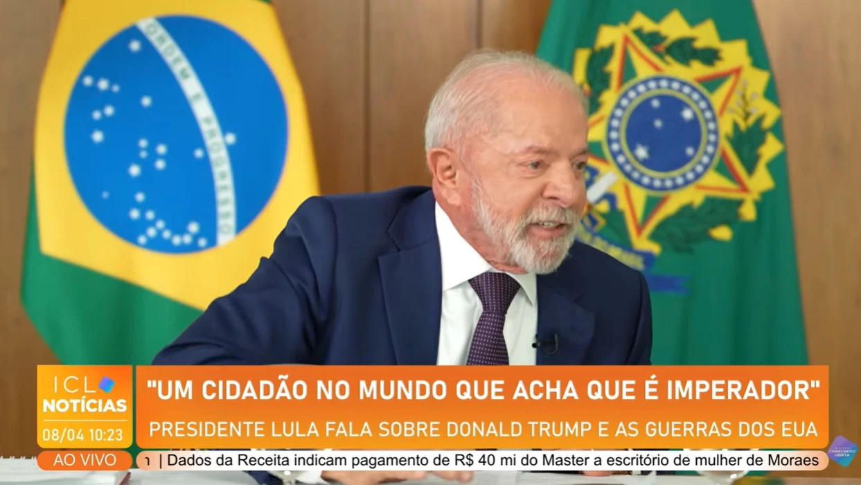 Lula em entrevista ao ICL Notícias.