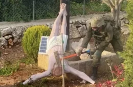 Soldado israelense destrói estátua de Jesus Cristo e igreja expressa indignação