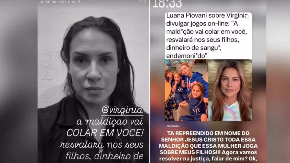 Virginia diz que vai acionar Justiça após publicações críticas de Piovani: ‘cansei’