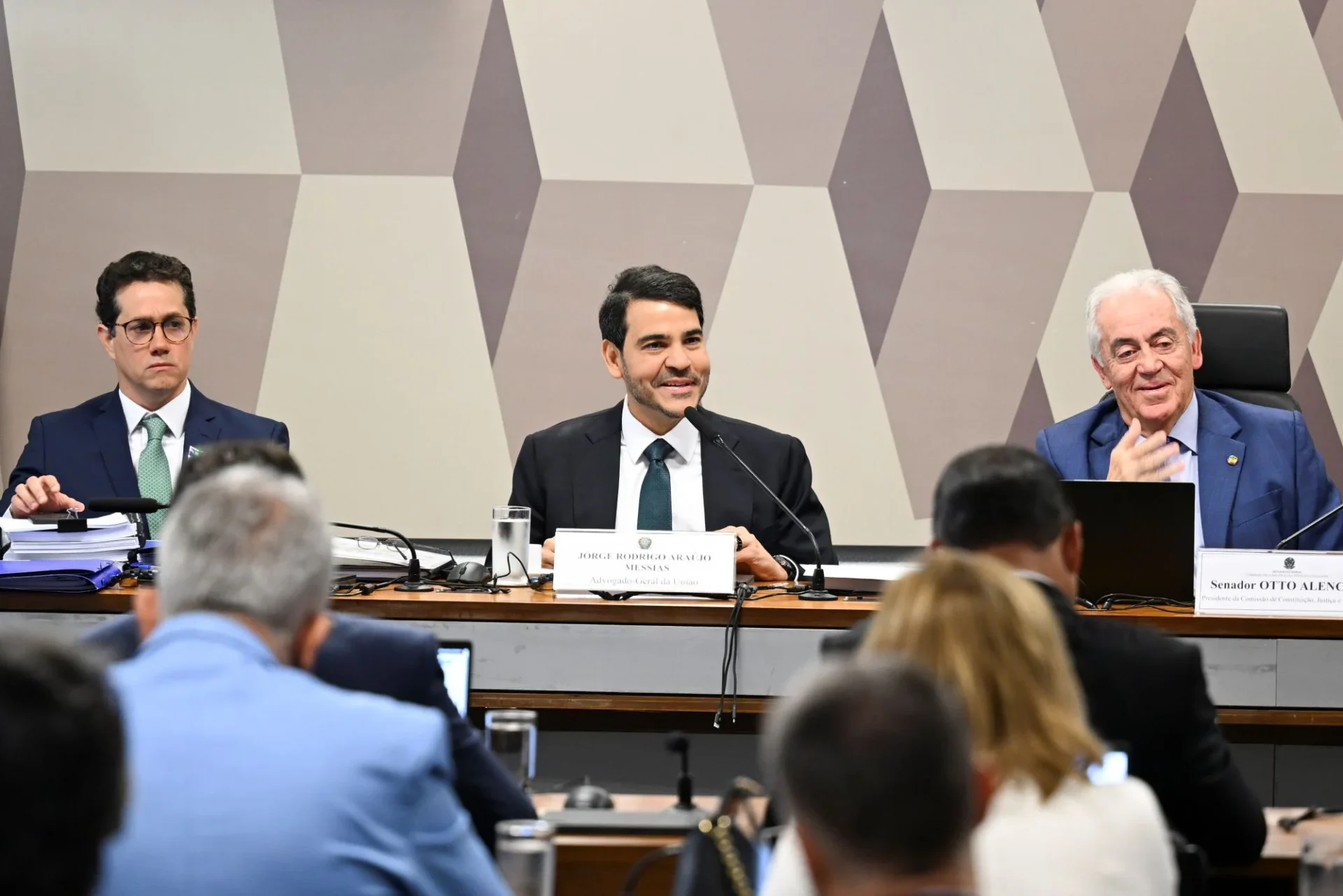 Ministro Jorge Messias é sabatinado no Senado /Crédito: Edilson Rodrigues/Agência Senado