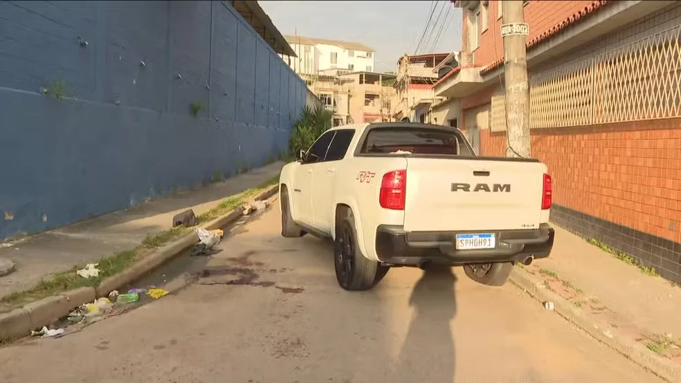Carro que Daniel conduzia na Zona Norte do Rio 