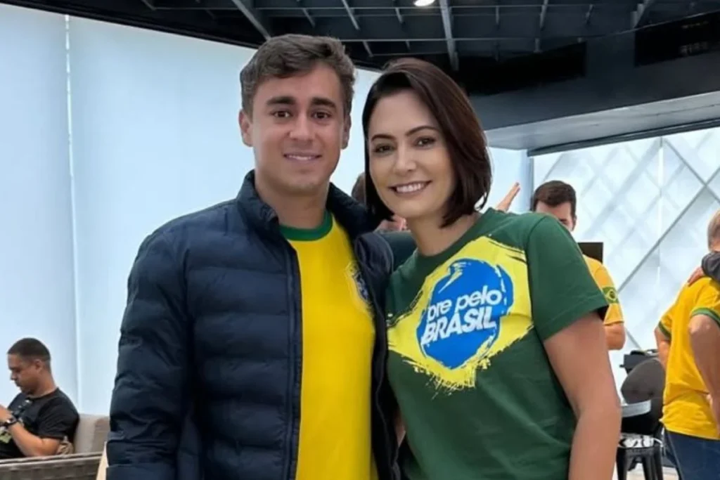 Após briga entre Eduardo Bolsonaro e Nikolas, Michelle publica vídeo do deputado mineiro