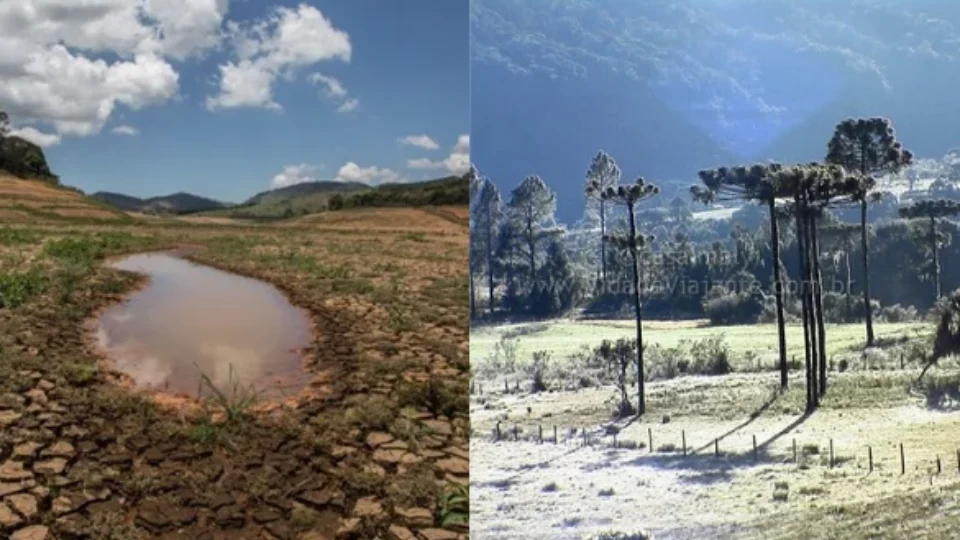 Diferença climática entre regiões marca a quarta-feira (27) no país