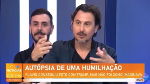 Jornalistas do ICL fazem possível reconstituição de encontro entre trump e flávio bolsonaro. Confira
