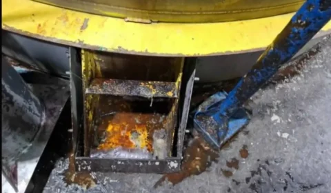 Imagens de inspeção sanitária na fábrica da Ypê mostram marcas de corrosão
