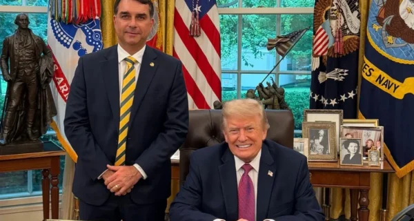 Trump ‘salvou’ candidatura de Flávio, admite ex-chanceler de Bolsonaro