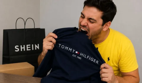 Sensacionalista: Governo acaba com taxa das blusinhas e patriota grava vídeo comendo roupa da Shein