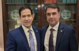 Rubio responde a Flávio Bolsonaro e diz que manterá tarifaço pedido por Eduardo