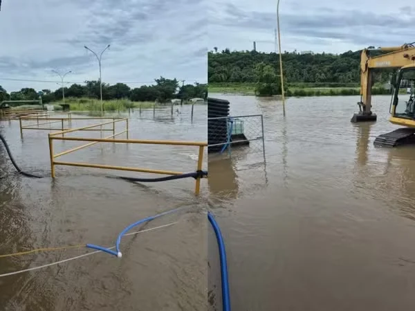 Chuvas inundam estação e interrompem abastecimento de água em João Pessoa, Cabedelo e Conde, na PB