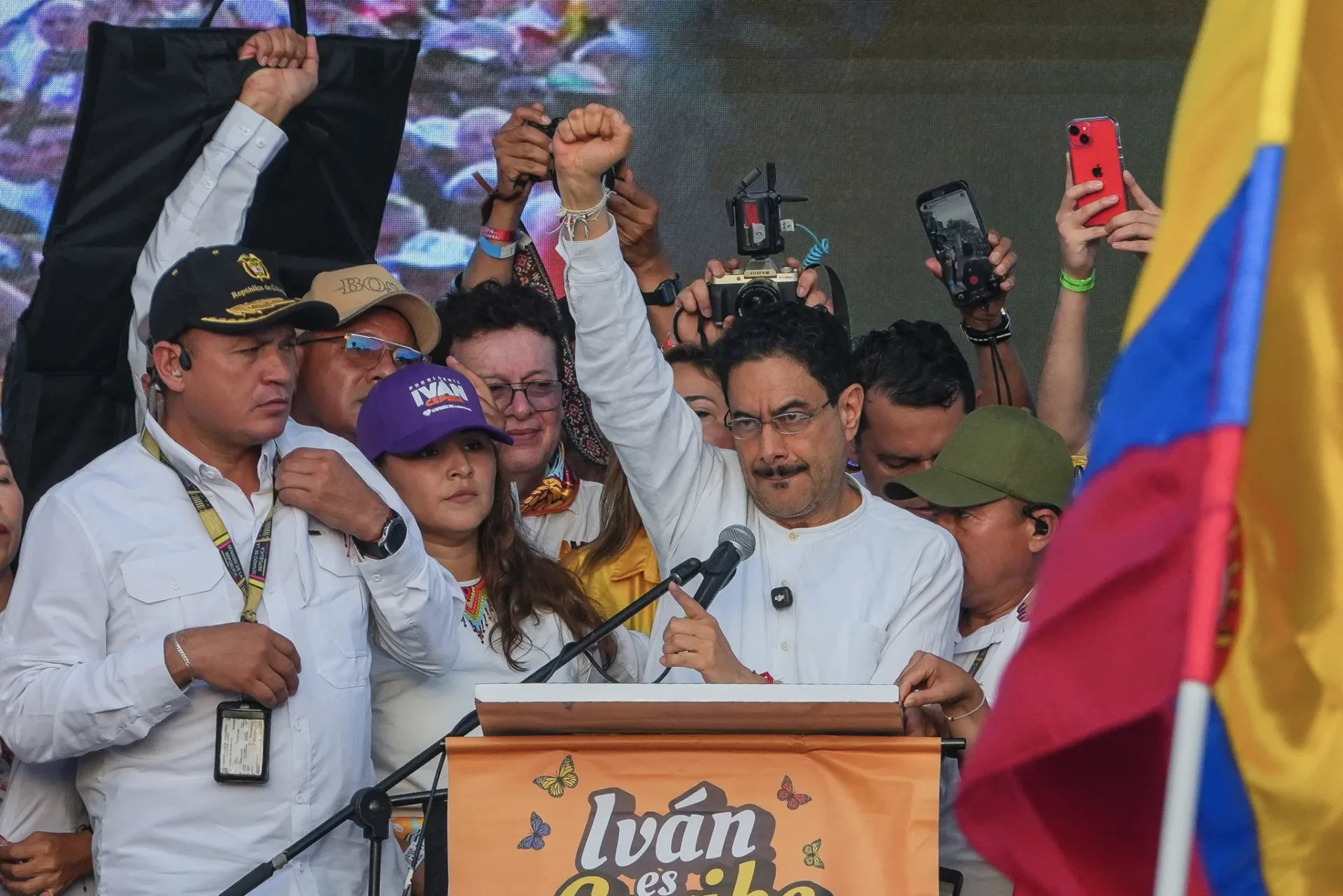 Candidato à presidência Iván Cepeda | Crédito: Vanessa Romero / AFP