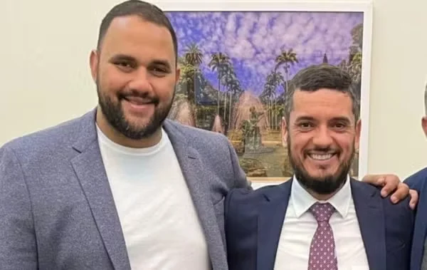 O deputado Thiago Rangel e o ex-deputado Rodrigo Bacellar — Foto: Reprodução