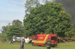 Queda de avião mata duas pessoas e deixa um ferido no interior de São Paulo