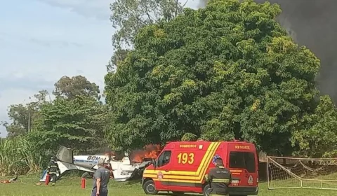 Queda de avião mata duas pessoas e deixa um ferido no interior de São Paulo