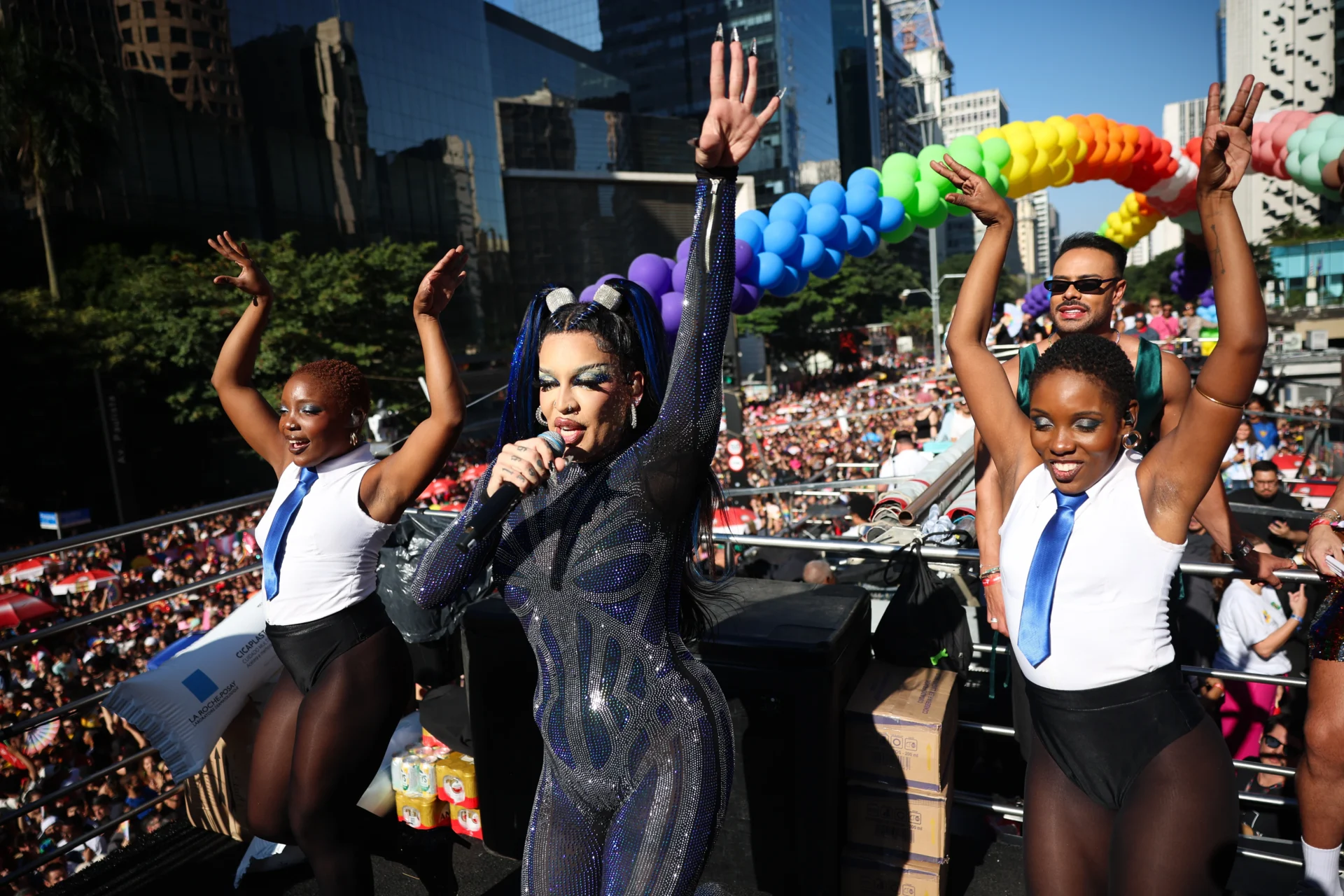 Parada LGBT de São Paulo 2026. Foto: Zanone Fraissat/Folhapress
