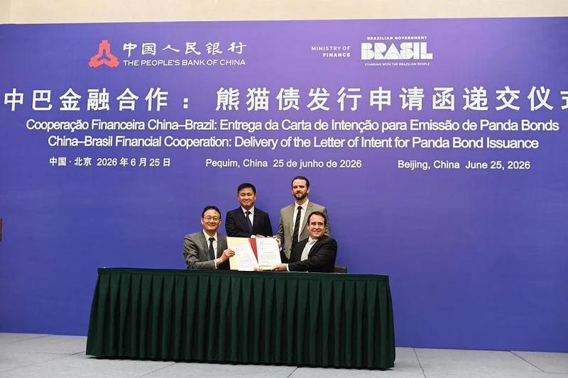 Cooperação Financeira China-Brasil: Entrega da Carta de Intenções de Emissão de Panda BondsFoto: Divulgação/MF