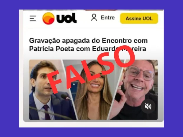Peça de desinformação que circula pelas redes sociais