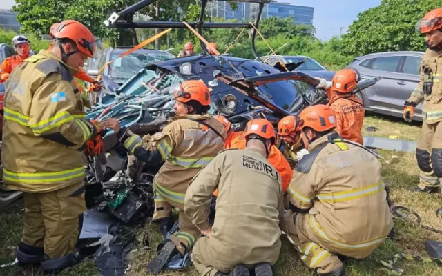 Helicóptero envolvido em colisão no Rio cedia horas de voo à prefeitura sem autorização da Anac