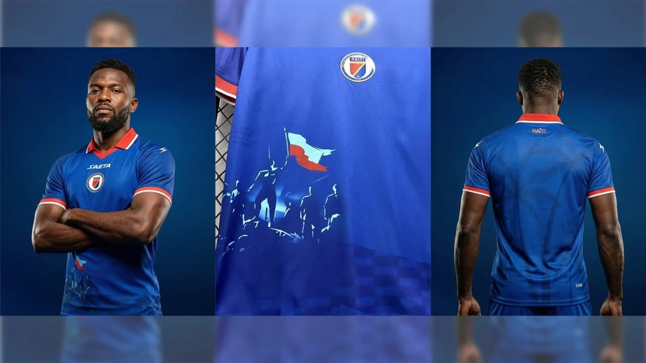 Uniforme original da Seleção Haitiana para a Copa do Mundo de 2026