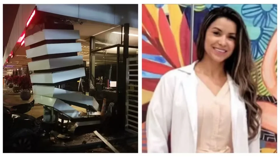 Mulher morre após bater carro contra coluna de portaria de condomínio em SP