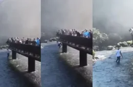 Novas imagens mostram turista que pulou nas Cataratas do Iguaçu para pegar celular