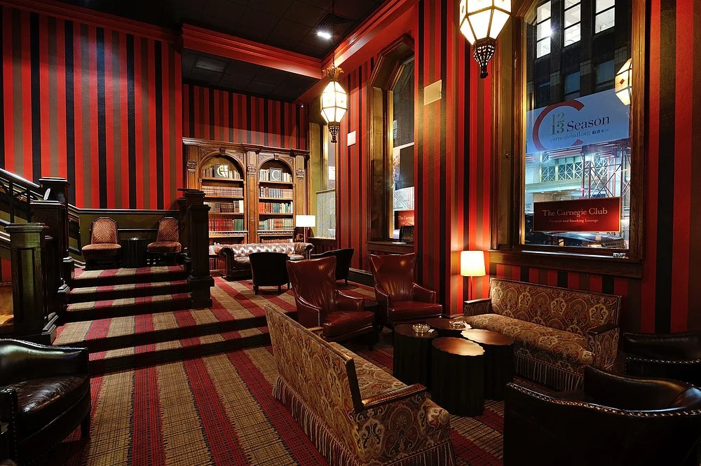 Degustação de uísque e charutos foi no Carnegie Club. Foto: Reprodução