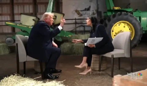 Trump abandona entrevista na TV depois de discutir com jornalista da NBC; veja