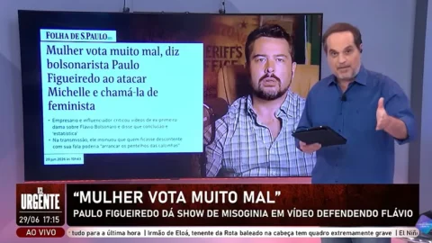 Paulo Figueiredo critica Michelle Bolsonaro e faz postagem machista nas redes